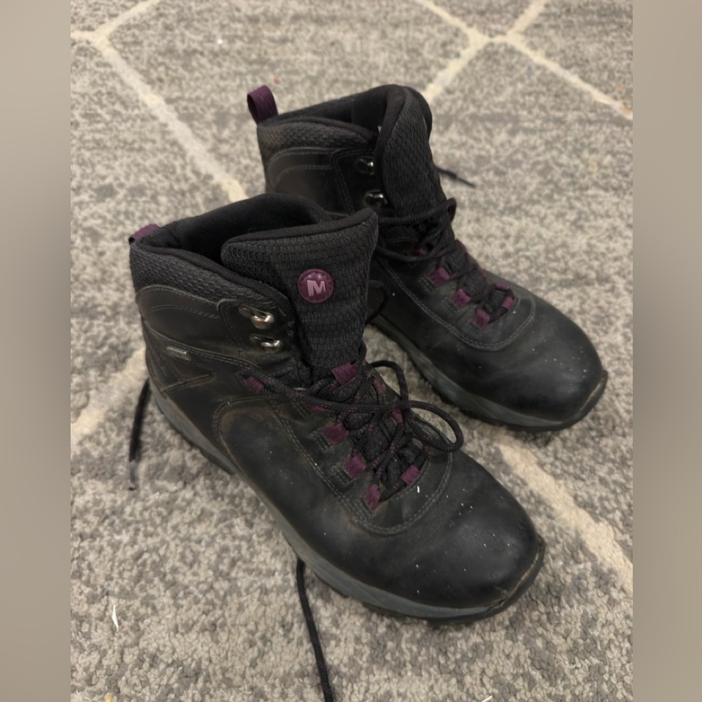 Merrell Black and Purple Winter Boots